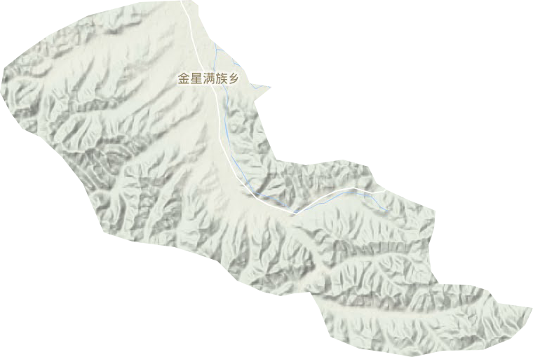 金星滿族鄉(xiāng)地形圖
