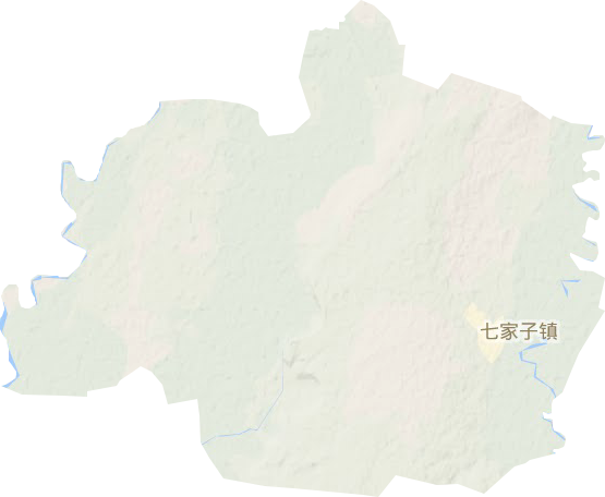 七家子鎮(zhèn)地形圖