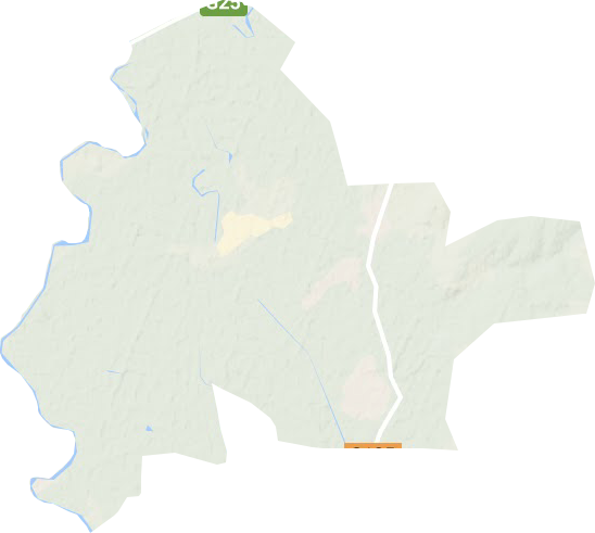 大四家子鎮地形圖
