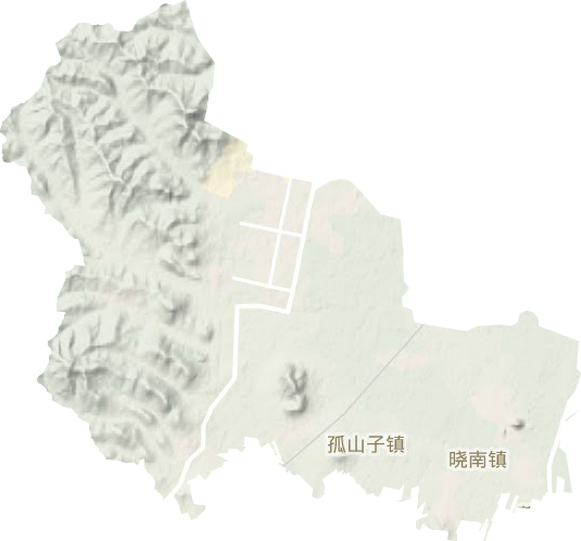 曉南鎮地形圖