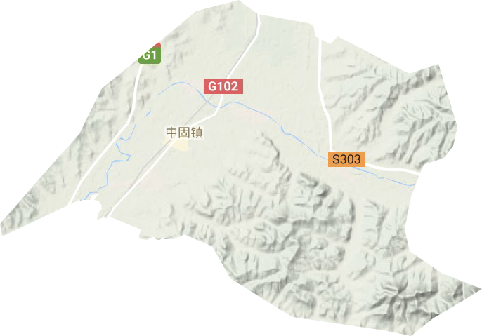 中固鎮地形圖