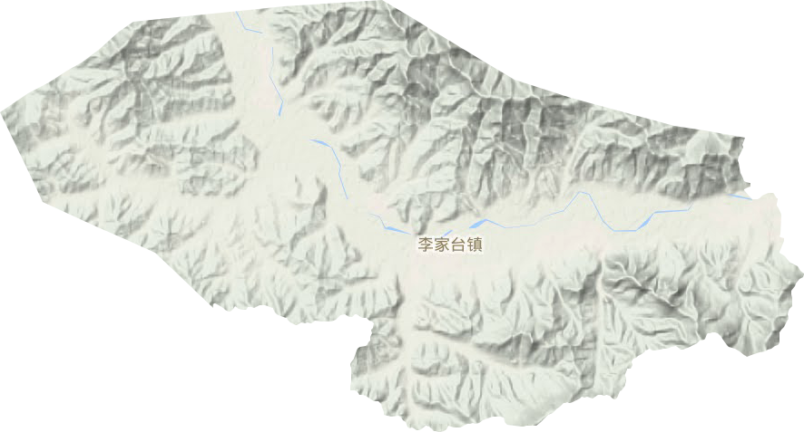 李家臺鎮地形圖