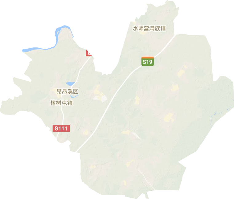 昂昂溪區地形圖