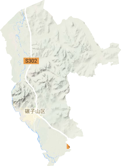 碾子山區地形圖