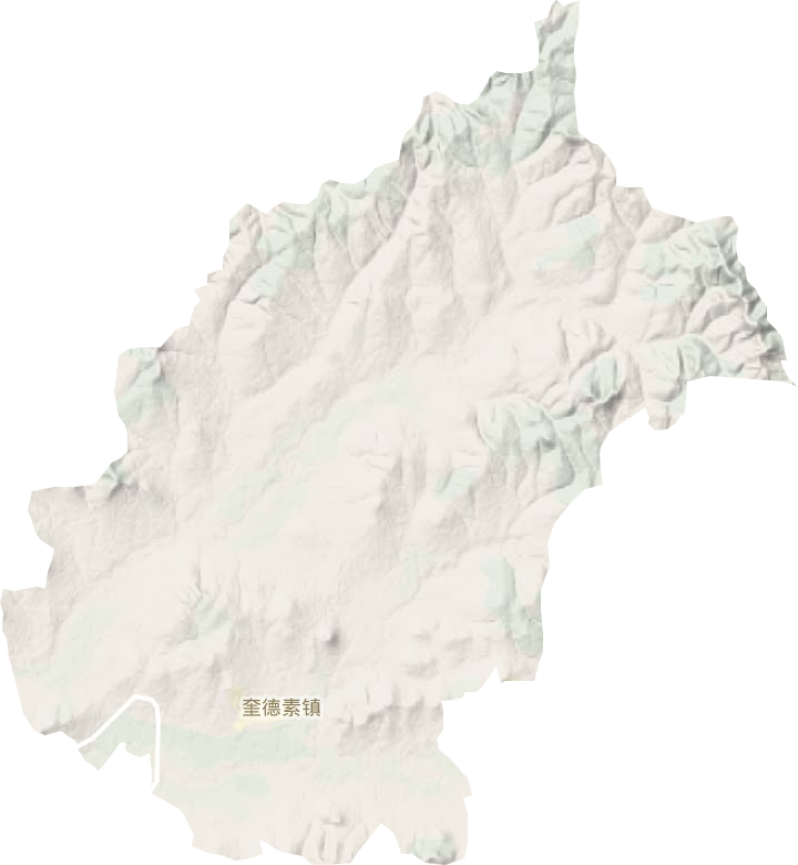 奎德素鎮(zhèn)地形圖