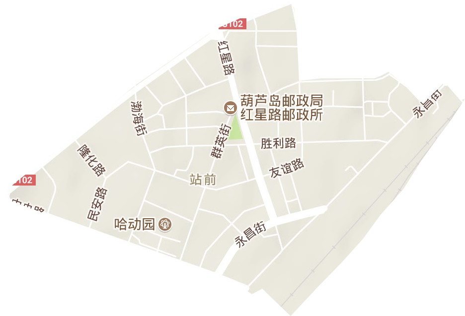 站前街道地形圖
