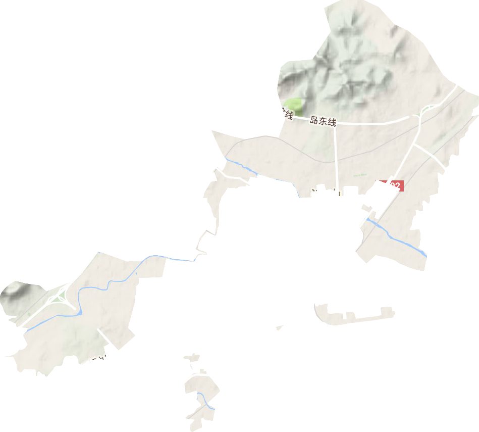 錦郊街道地形圖
