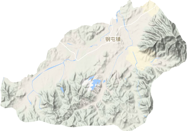 鋼屯鎮地形圖