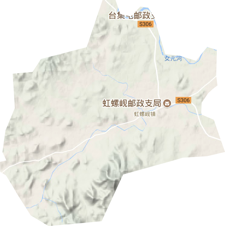 虹螺峴鎮(zhèn)地形圖