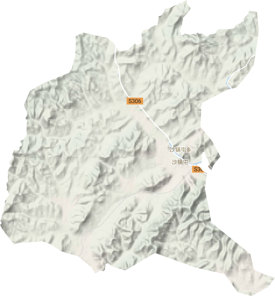 沙鍋屯鄉地形圖