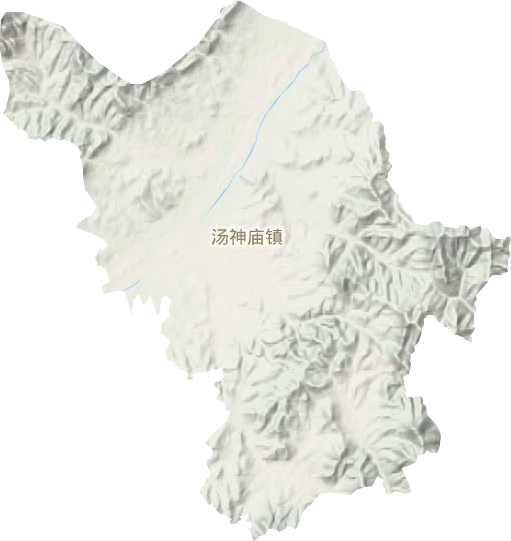 湯神廟鎮地形圖