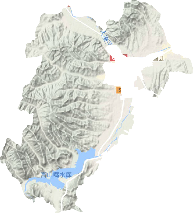 牤牛營子鄉(xiāng)地形圖