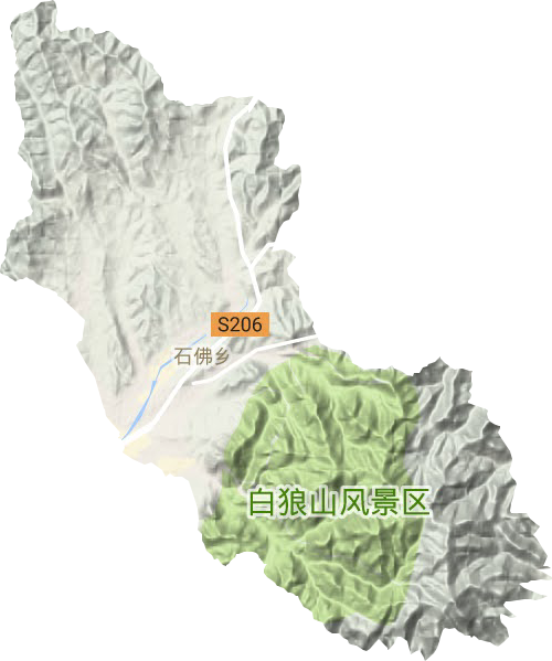 石佛鄉(xiāng)地形圖