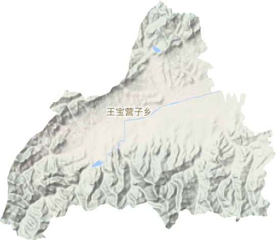 王寶營子鄉地形圖