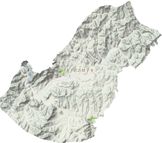 老達杖子鄉地形圖