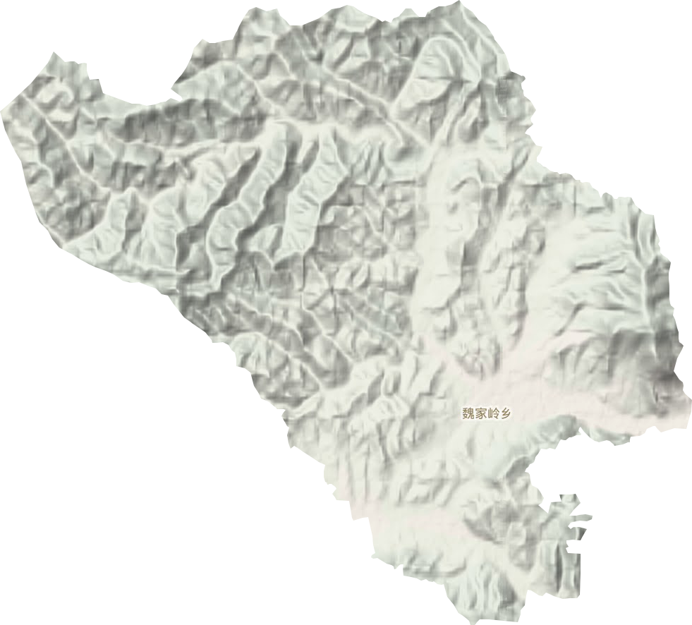 魏家嶺鄉地形圖