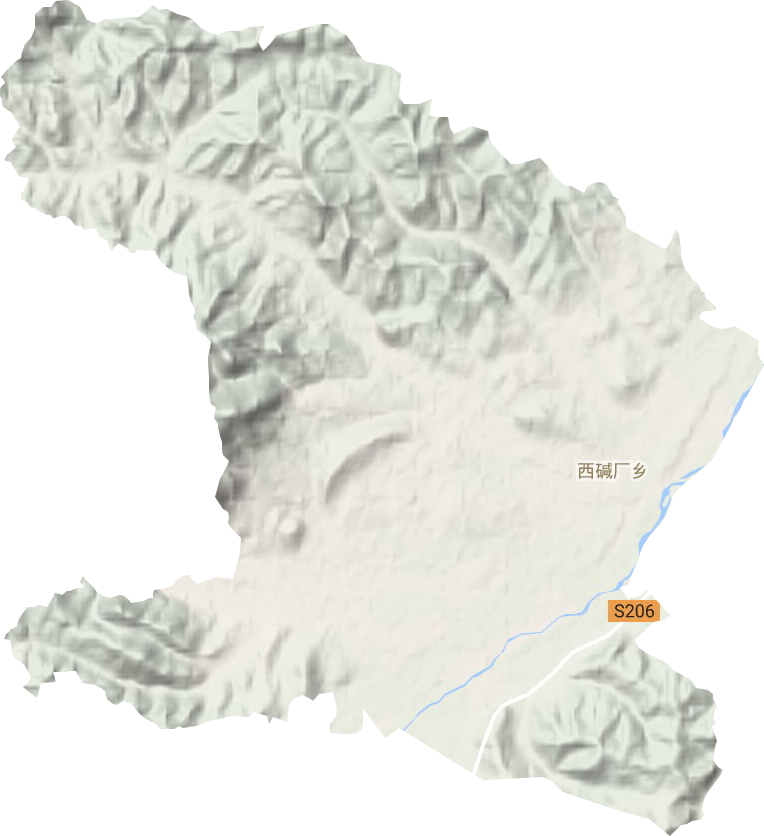 西堿廠鄉地形圖