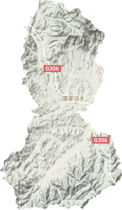 雷家店鄉(xiāng)地形圖