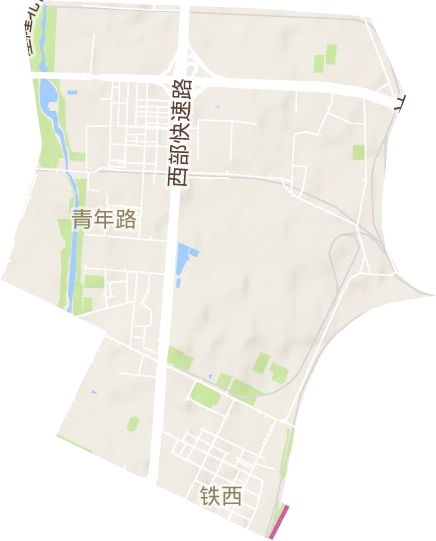 青年街道地形圖