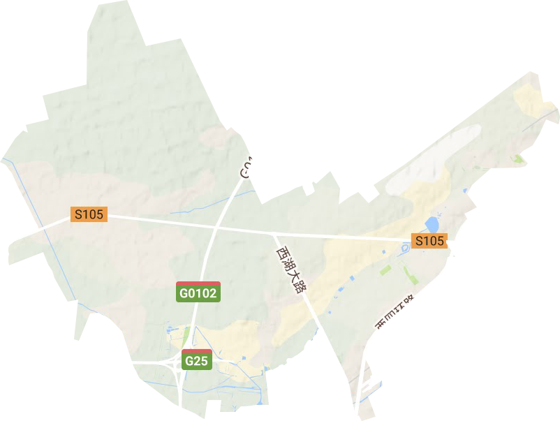 西新鎮地形圖