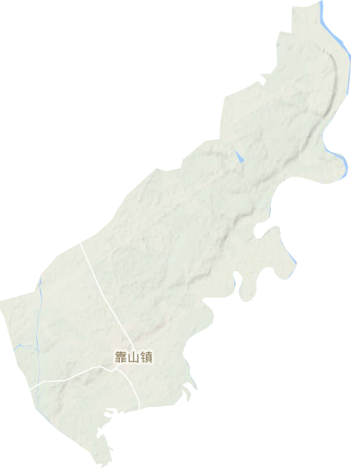 靠山鎮地形圖