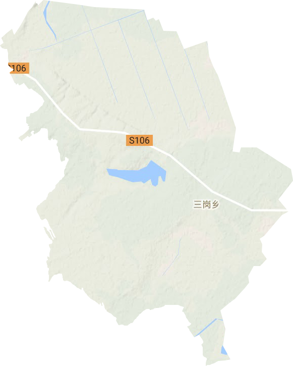 三崗鎮地形圖
