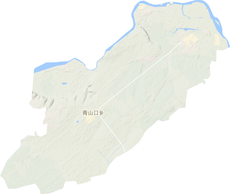 青山口鄉地形圖