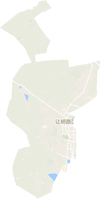 讓胡路區地形圖