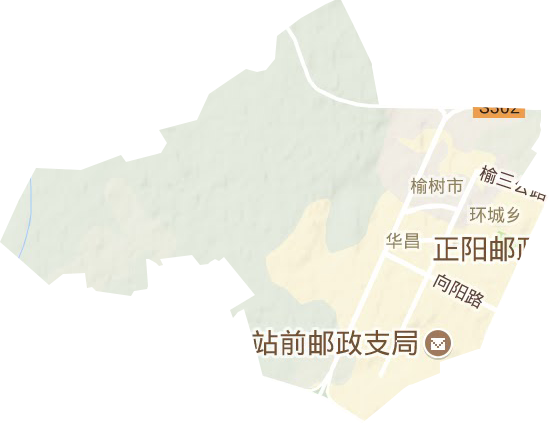 華昌街道地形圖