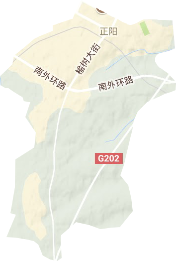 正陽街道地形圖
