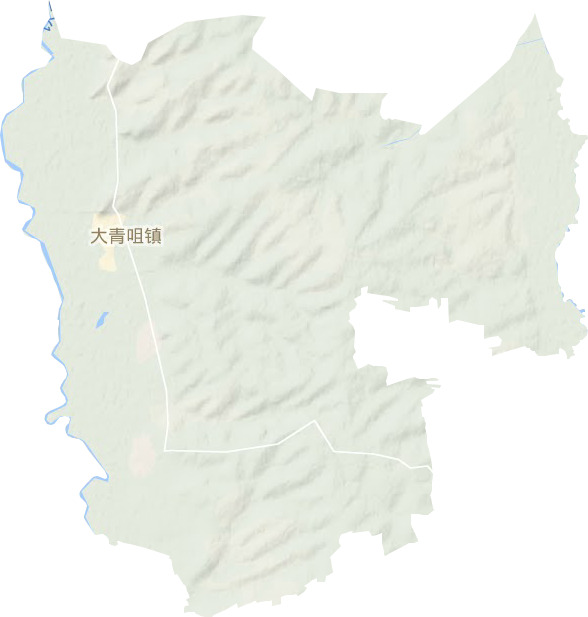 大青嘴鎮地形圖