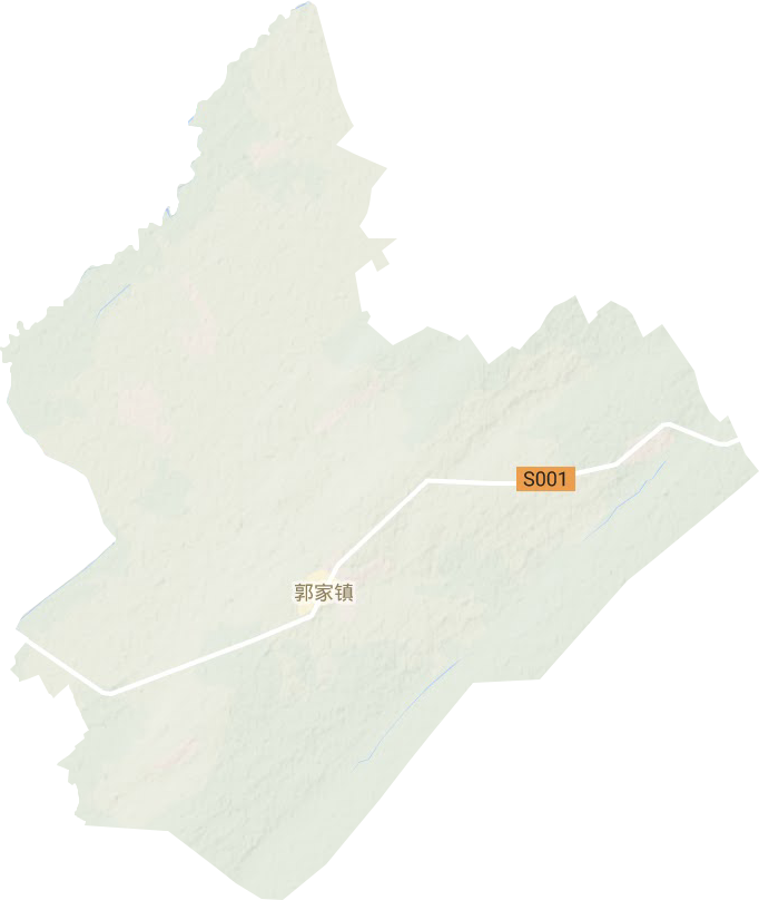郭家鎮(zhèn)地形圖