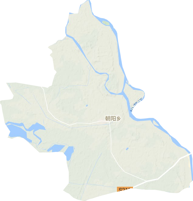 朝陽鄉地形圖