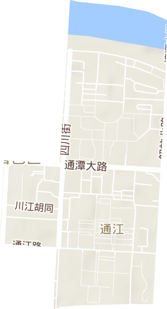 通江街道地形圖