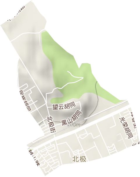 北極街道地形圖