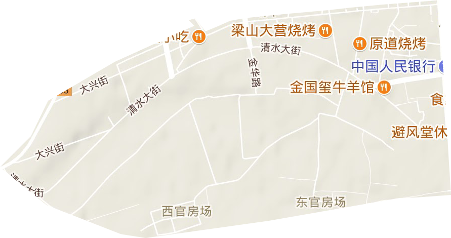 新華街道地形圖