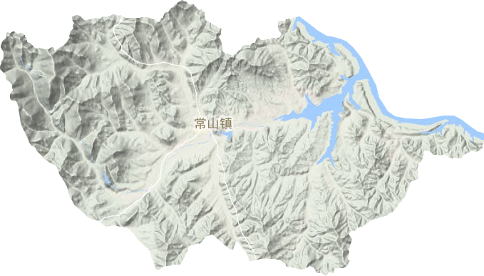 常山鎮地形圖