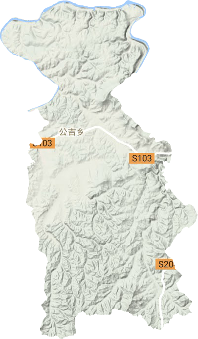 公吉鄉地形圖