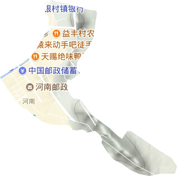 河南街道地形圖