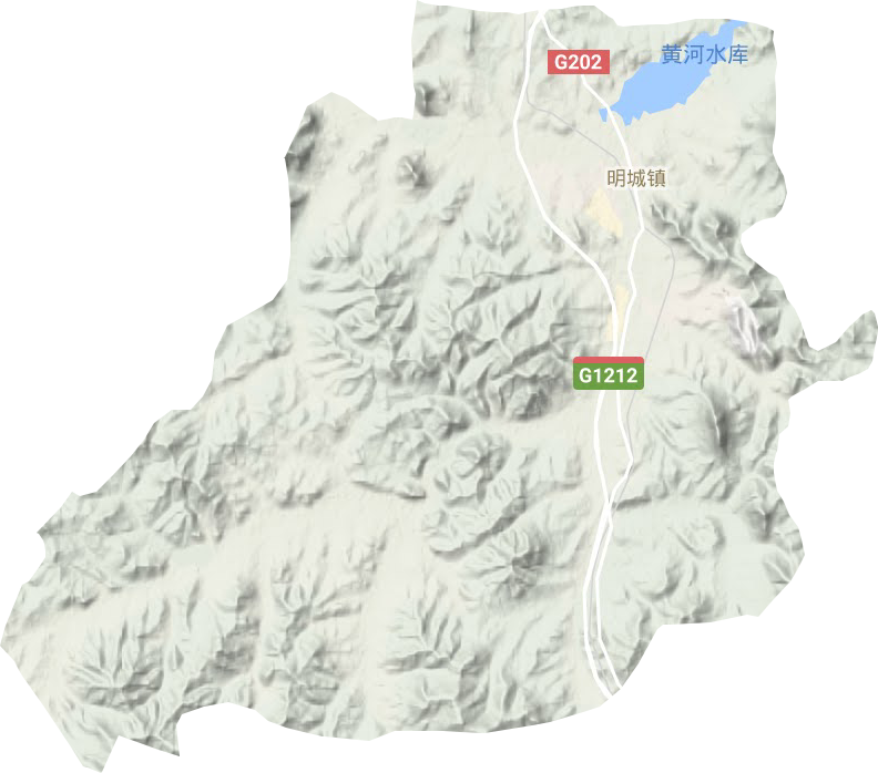 明城鎮(zhèn)地形圖
