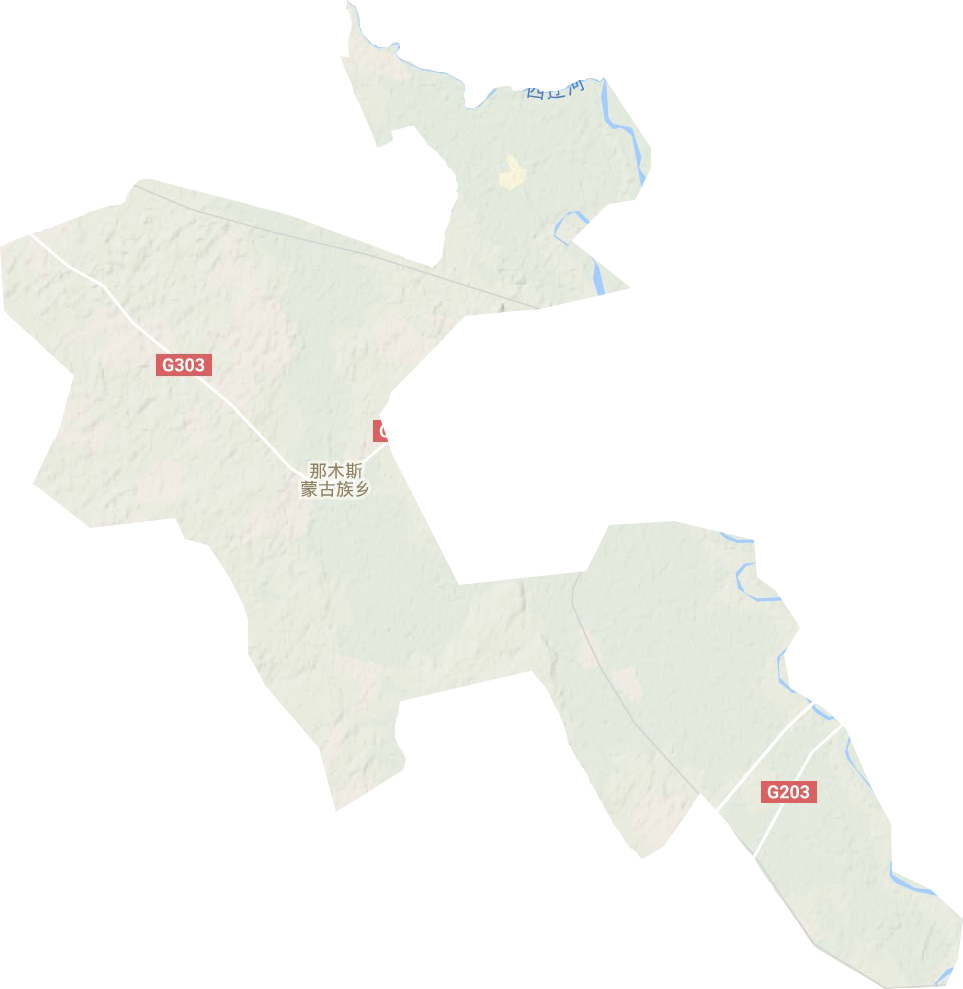 那木鄉(xiāng)地形圖