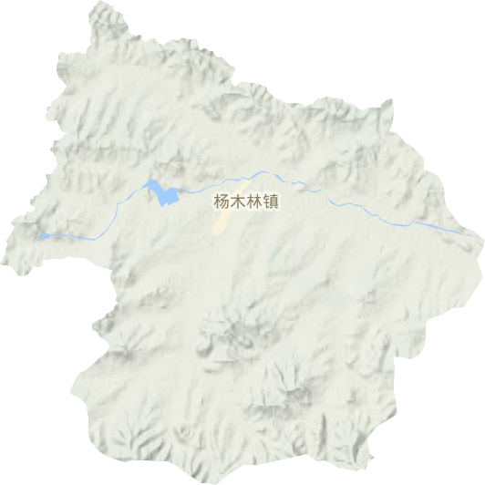 楊木林鎮(zhèn)地形圖