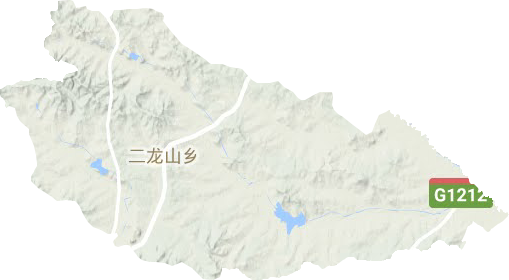 二龍山鄉地形圖