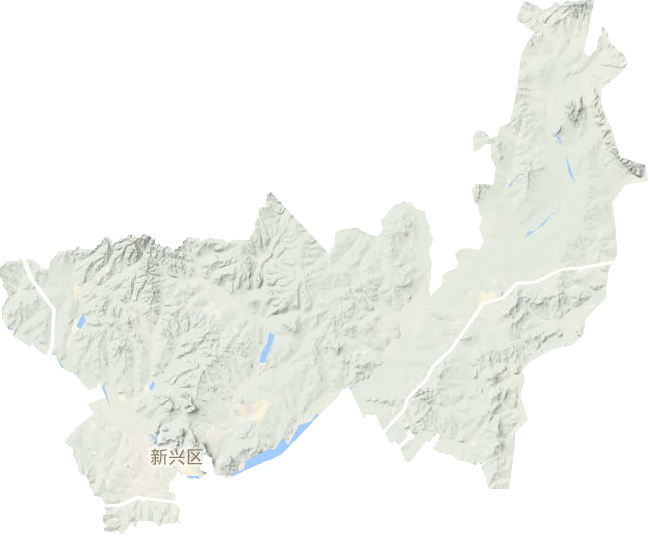 新興區(qū)地形圖