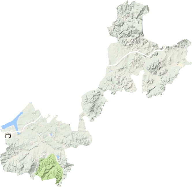 茄子河區地形圖