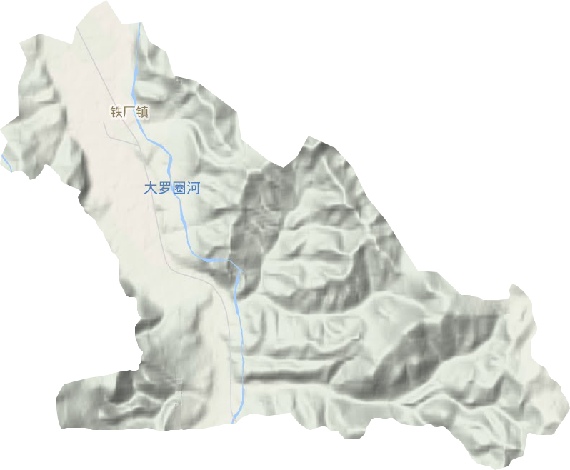 鐵廠鎮(zhèn)地形圖
