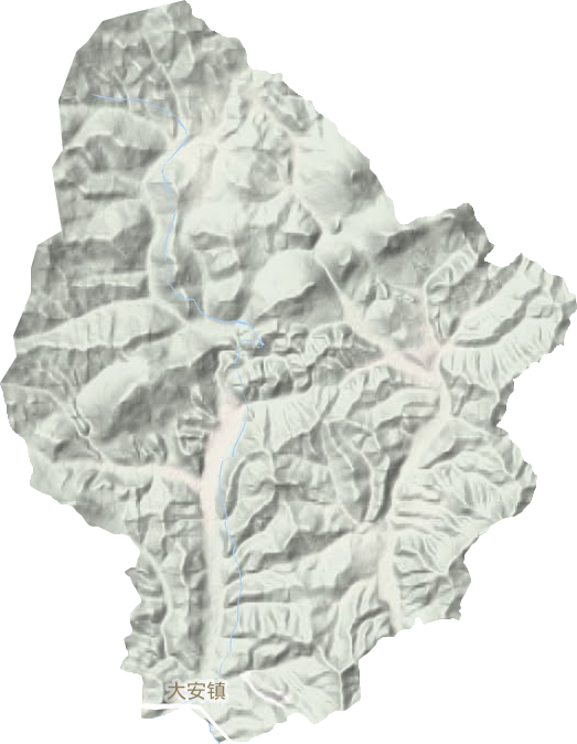 大安鎮地形圖