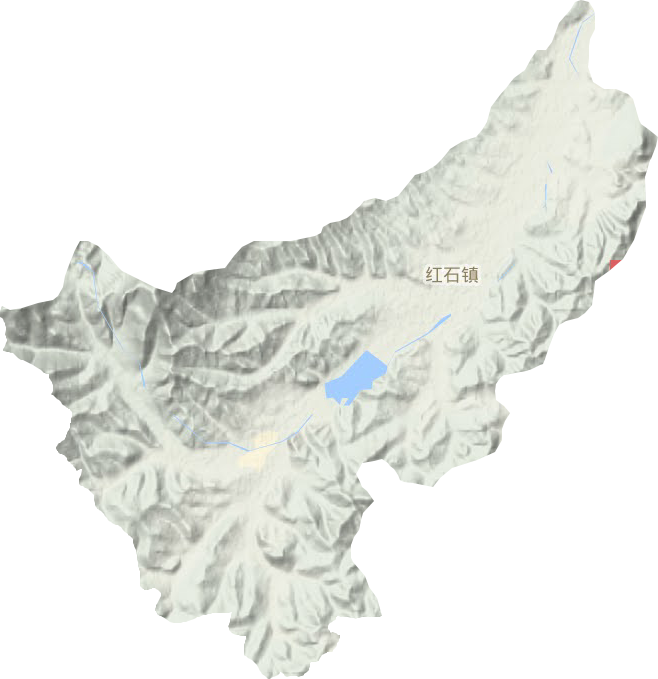 紅石鎮地形圖