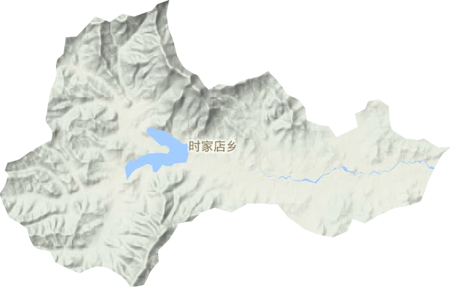 時家店鄉地形圖