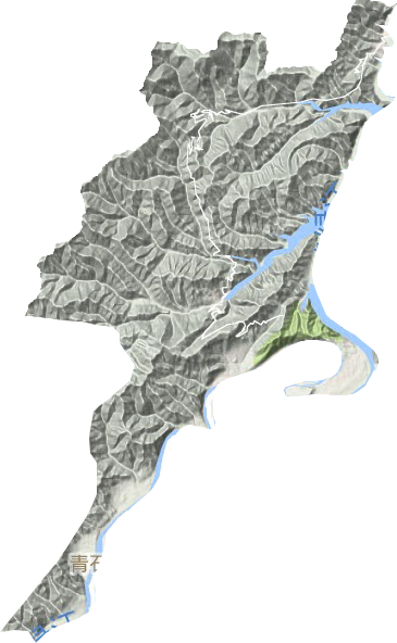 青石鎮地形圖